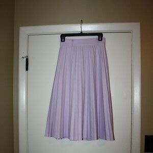 Ann Taylor Violet Pleated Midi Skirt
